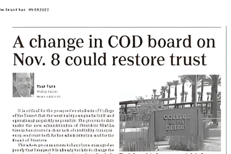 Editorial about College of the Desert’s Lack of Transparency